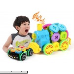 Gears Remote Control Train Toy RECONFIGURE the parts to build other types of Trains Has Music and Lights Different Colors Educational Learning Train Perfect for Toddlers Boys and Girls.  B01NBINDTF